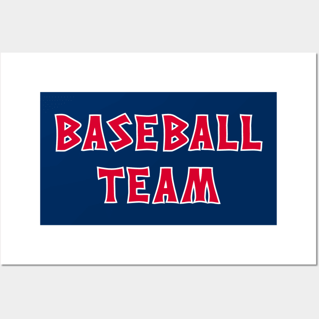 CLE Baseball Team - Navy 1 Wall Art by KFig21